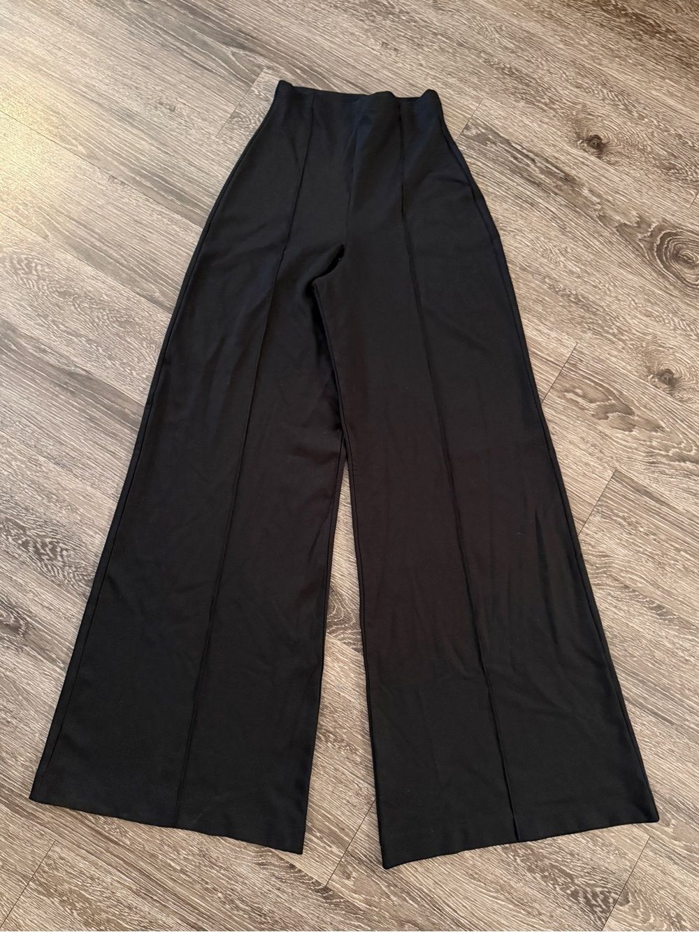 Ripley Rader Black Ponte Knit Wide Leg Pant New